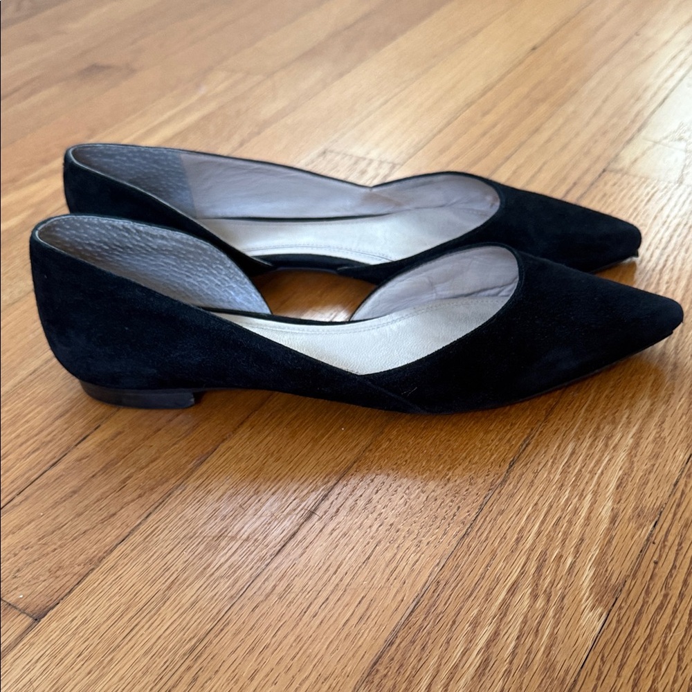 Marc Fisher Black Suede Flats